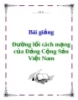 Bài giảng: Đường lối cách mạng của Đảng Cộng Sản Việt Nam