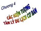 Bài giảng Tâm lý khách du lịch: Chương 4 - Các hiện tượng tâm lý du lịch cơ bản