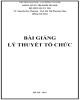 Bài giảng Lý thuyết tổ chức: Phần 2 - TS. Nguyễn Duy Phương