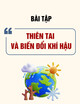Bài tập môn Thiên tai và biến đổi khí hậu