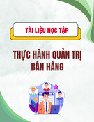 Tài liệu học tập môn Thực hành quản trị bán hàng