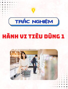 Trắc nghiệm Hành vi tiêu dùng 1