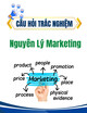 Câu hỏi trắc nghiệm Nguyên lý marketing