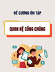 Đề cương ôn tập môn Quan hệ công chúng
