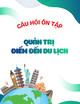 Câu hỏi ôn tập môn Quản trị điểm đến du lịch