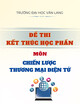 Đề thi kết thúc học phần học kì 2 môn Chiến lược thương mại điện tử năm 2024-2025