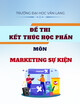Đề thi kết thúc học phần học kì 1 môn Marketing sự kiện năm 2024-2025