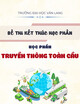 Đề thi học kì 243 kết thúc học phần Truyền thông toàn cầu năm 2024-2025