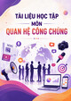 Tài liệu học tập môn Quan hệ công chúng