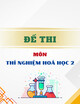 Đề thi học phần Thí nghiệm Hoá học 2
