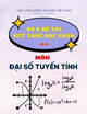 Bộ 6 đề thi kết thúc học phần môn Đại số tuyến tính năm học 2015